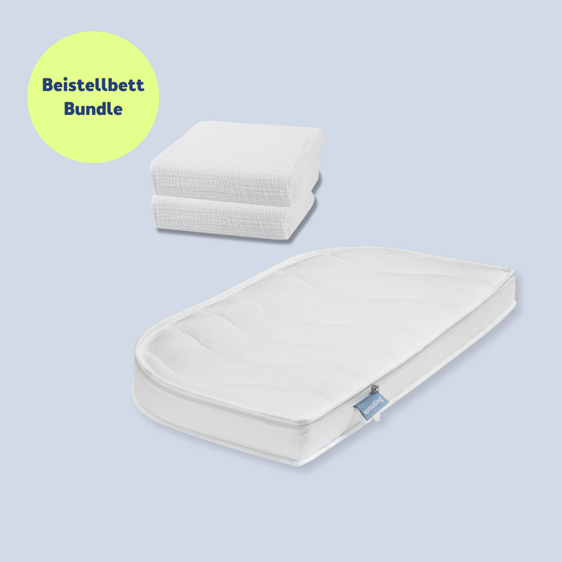 Newborn Sleep Bundle - Bedside Mattress & Sheets (2-pack)