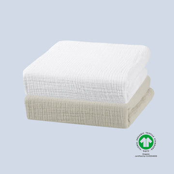2er Pack Bettlaken aus Premium Bio-Baumwolle